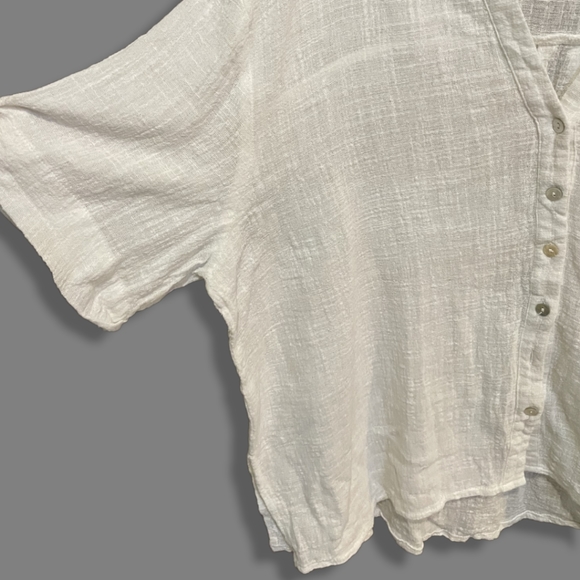 White Formal Linen Shirt - Picture 4 of 5